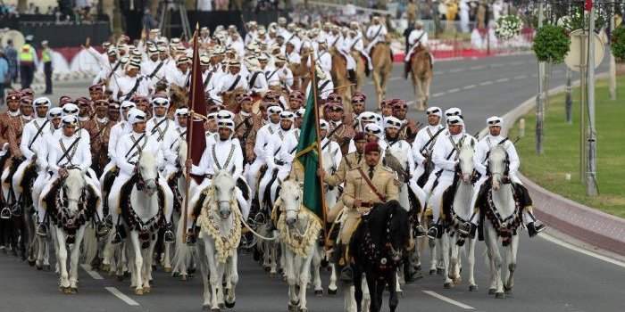 Présentation des chevaux de la Garde de l'Emir 