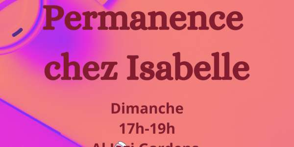 Permanence à Al Jazi - Chez Isabelle