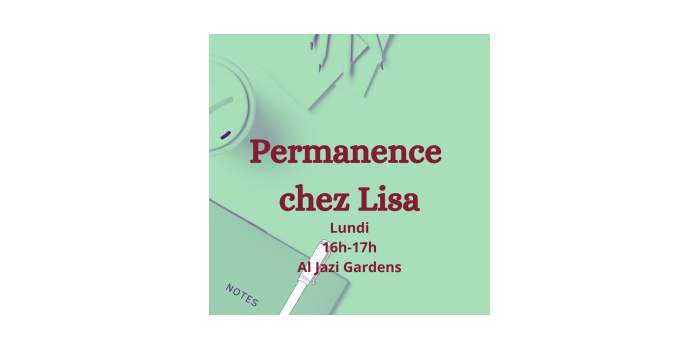 Permanence chez Lisa