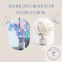 Atelier décoration de fleurs en bois avec Sweet & Wood
