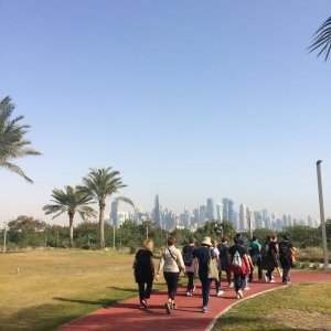 Marche matinale à Al Bidda Park