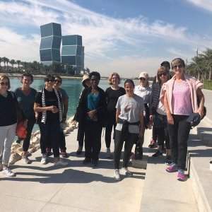 Marche matinale à Lusail Marina